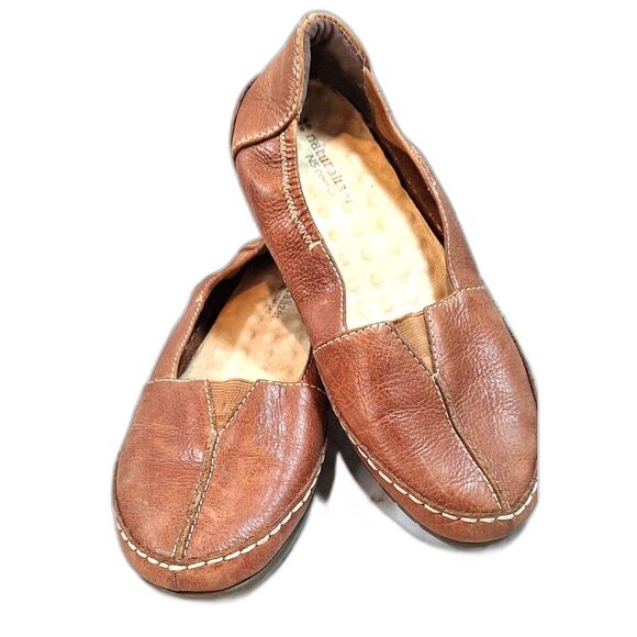 Naturalizer N5 Comfort Feist Brown Leather Slip On Loafers  Womens US Size 8M - Picture 1 of 8